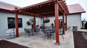 Willow Ridge Winery Outside Patio Pergola